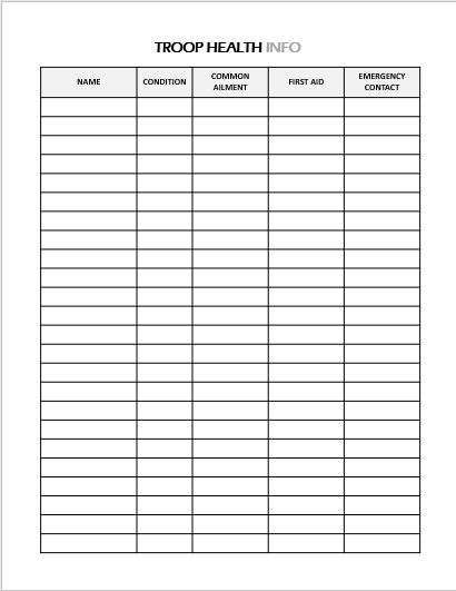 Troop Leader Planner 2024 - 2025  